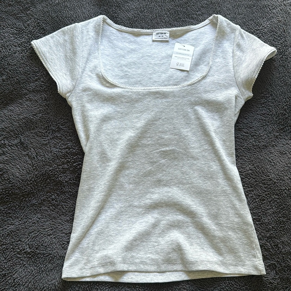 Cotton On Lou Square Neck Short Sleeve